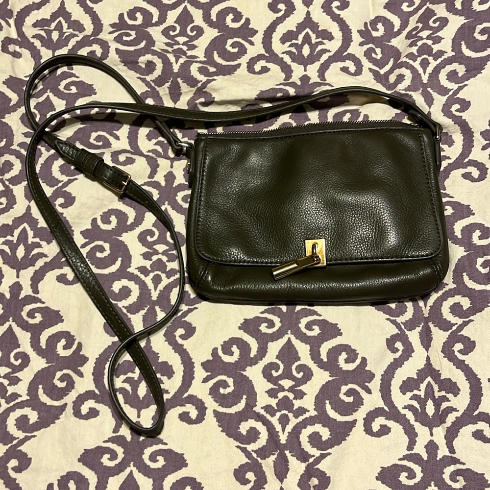 Deep Olive Elizabeth and James Mini. Crossbody